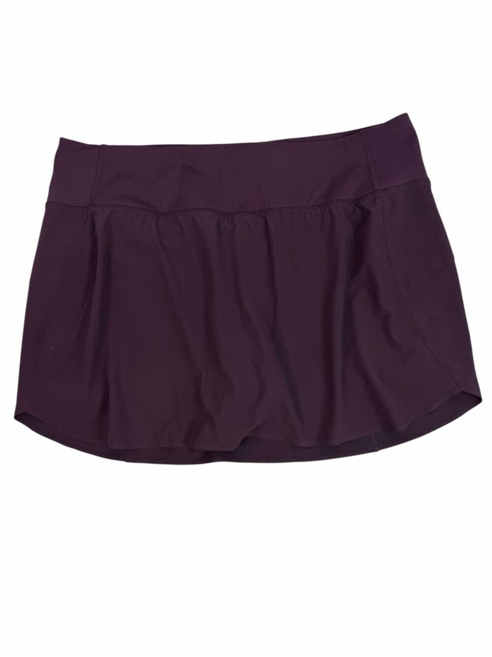 Athleta Run With It High Rise Skort XL Spiced Cabernet